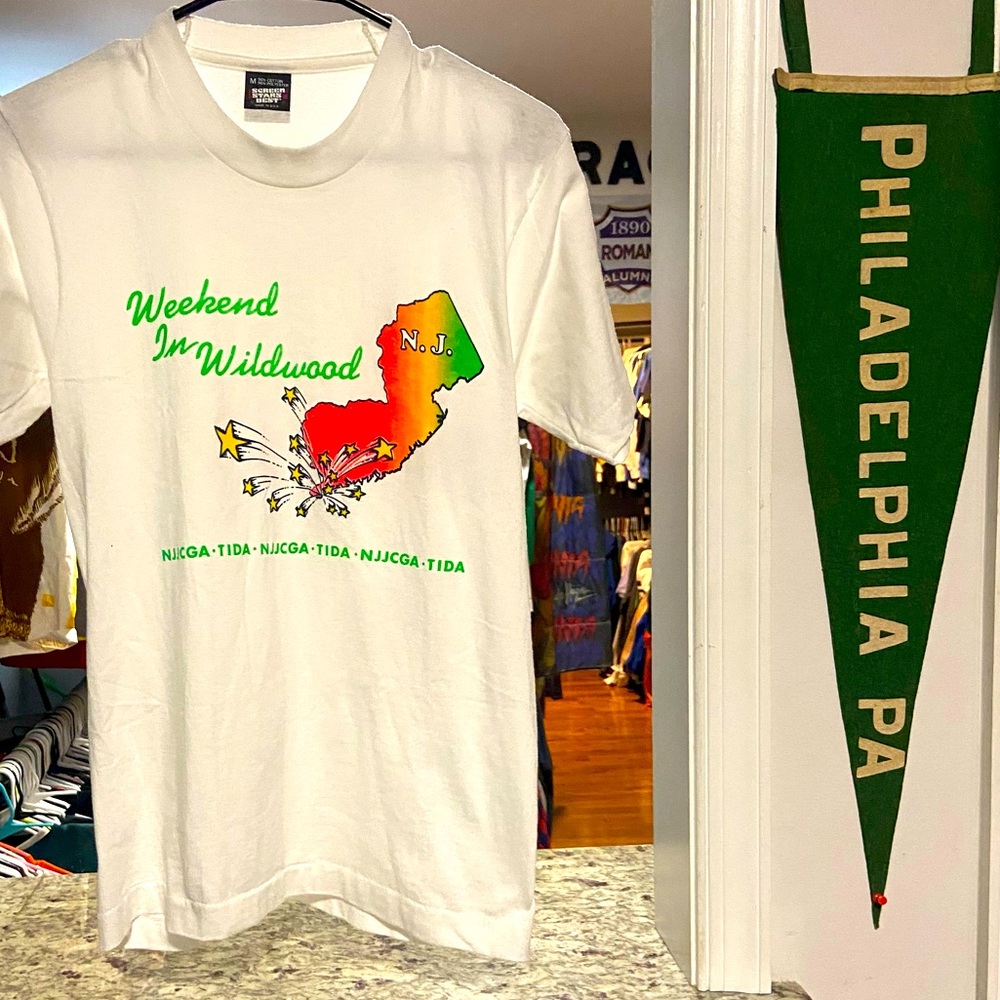Rare Vintage Screen Stars Mens Medium North Wildwood, NJ Single Stitched Tee